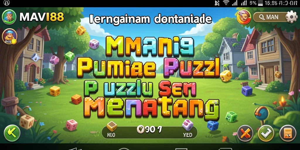 Tangkapan layar utama AMAVI88 menunjukkan gameplay Puzzle yang menarik.