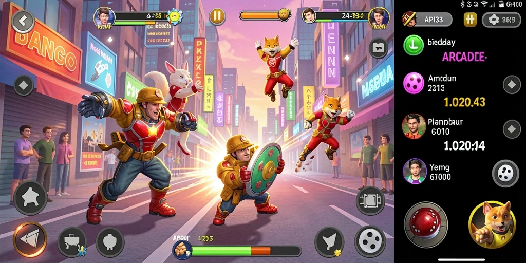 Tampilan gameplay seru dalam API33 dengan aksi arcade yang mendebarkan.