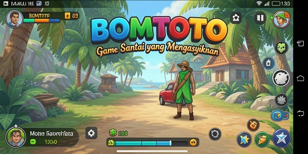 Screenshot menampilkan gameplay BOMTOTO yang penuh warna dan mengasyikkan.
