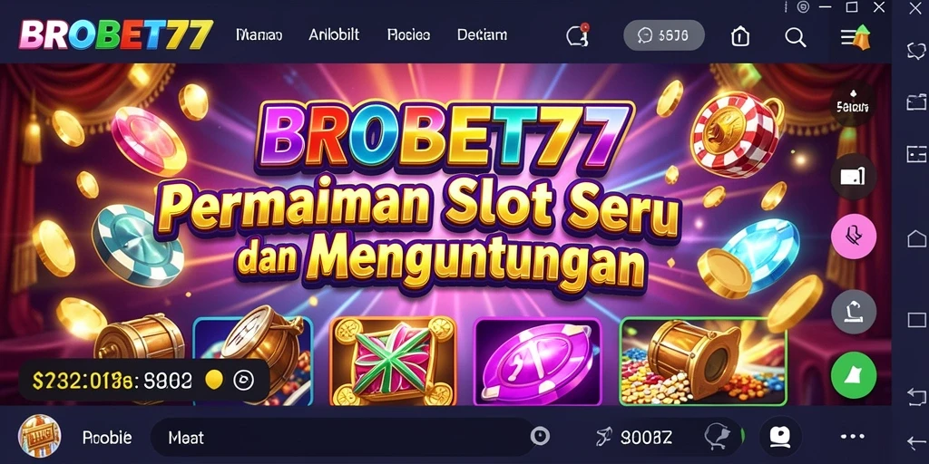 Gameplay seru dengan berbagai mesin slot menarik di BROBET77.