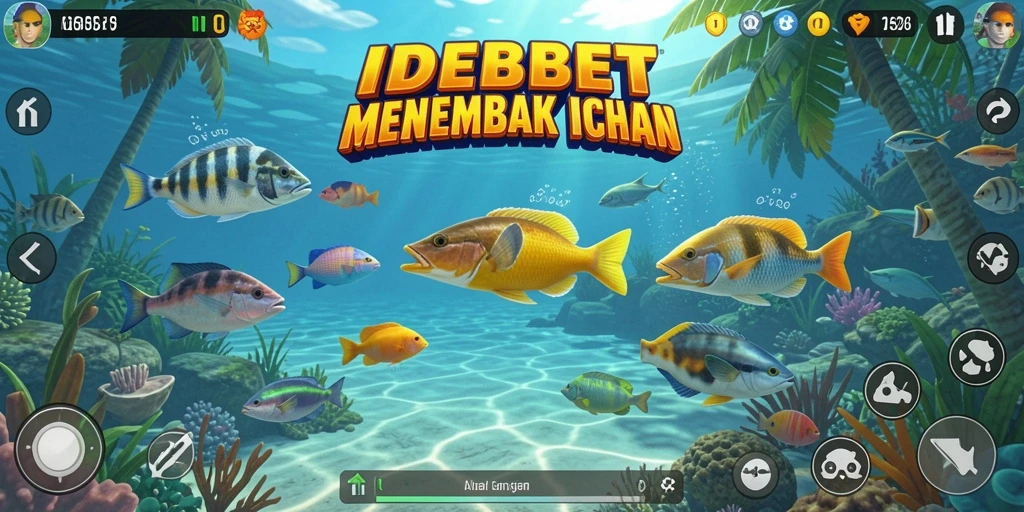 Tampilan gameplay Tembak Ikan yang seru dan mendebarkan.
