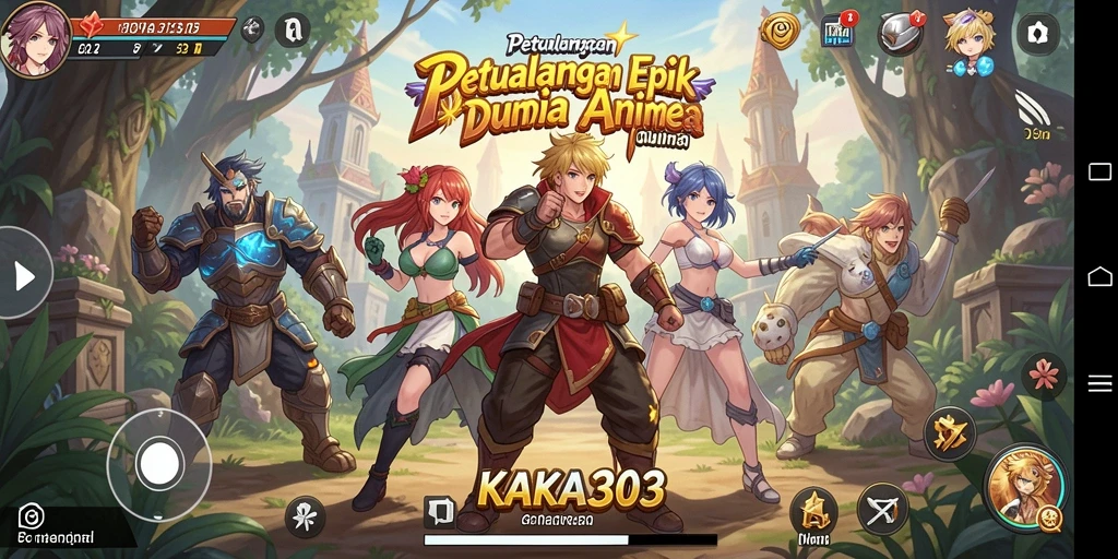 Screenshot gameplay KAKA303 menampilkan aksi seru di dunia anime.