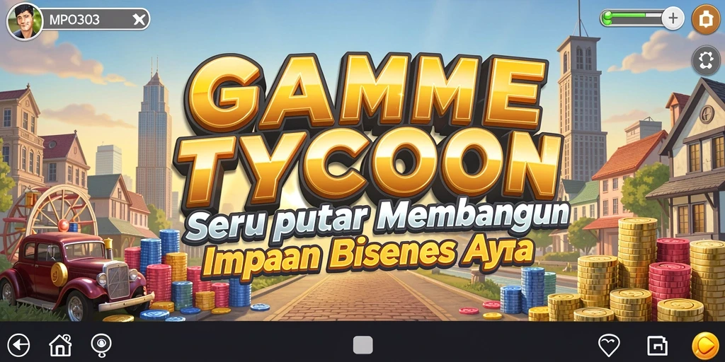 Screenshot MPO303 menampilkan gameplay Tycoon yang menarik dan interaktif.