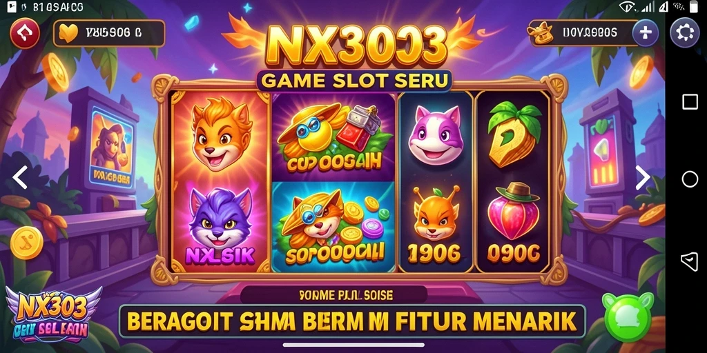 Screenshot utama NX303 yang menunjukkan gameplay seru Slot.