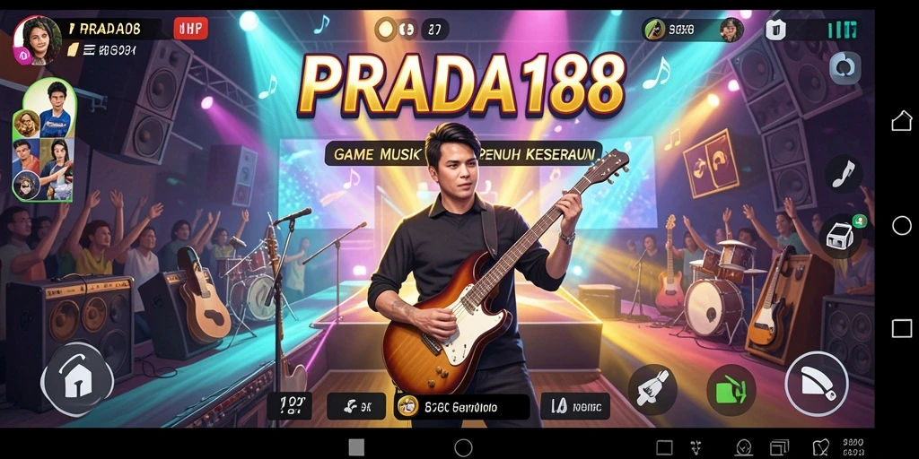 Tampilan gameplay PRADA188 yang seru dan interaktif dalam permainan musik.