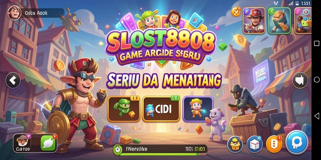 Tampilan gameplay seru dari SLOST8808 dengan grafik menarik.