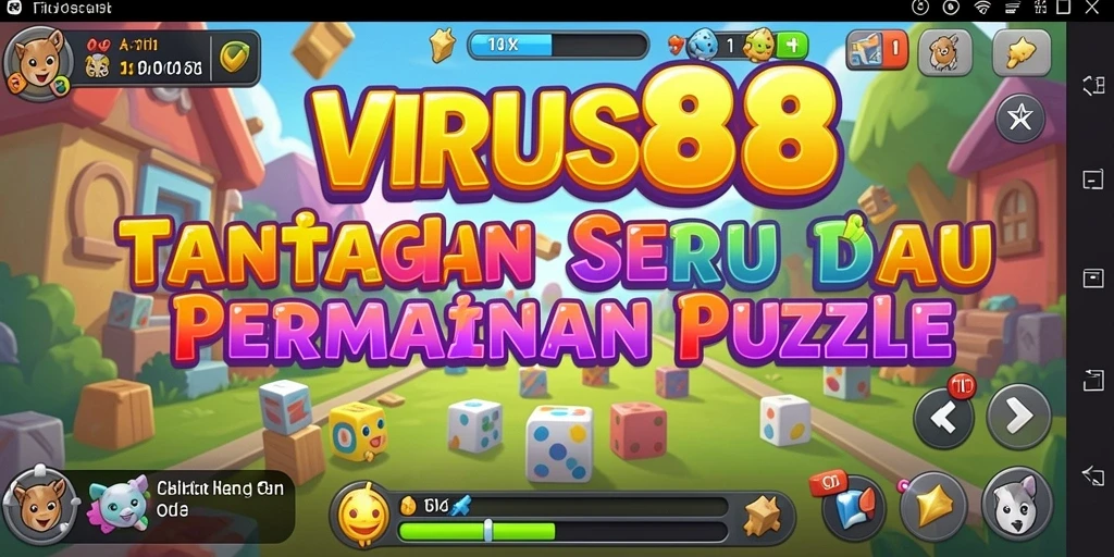 Tampilan gameplay <strong>VIRUS88</strong> dengan berbagai teka-teki menarik.