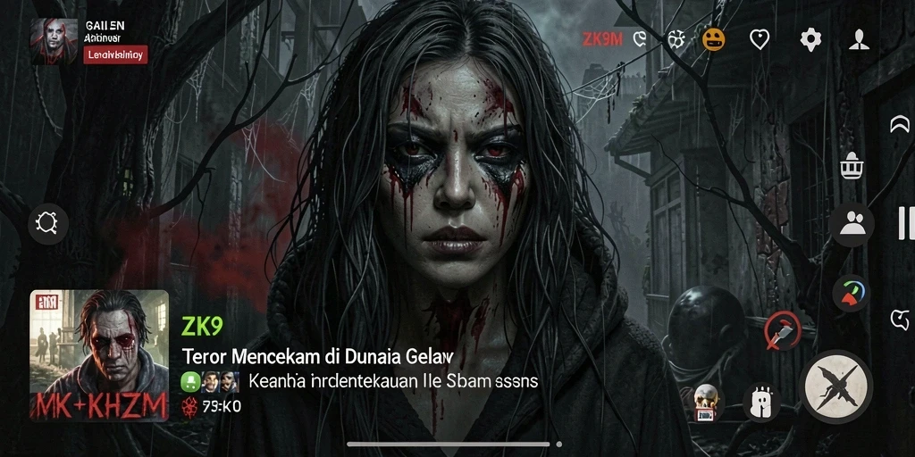 Gameplay mencekam ZK9 yang penuh warna dan ketegangan.
